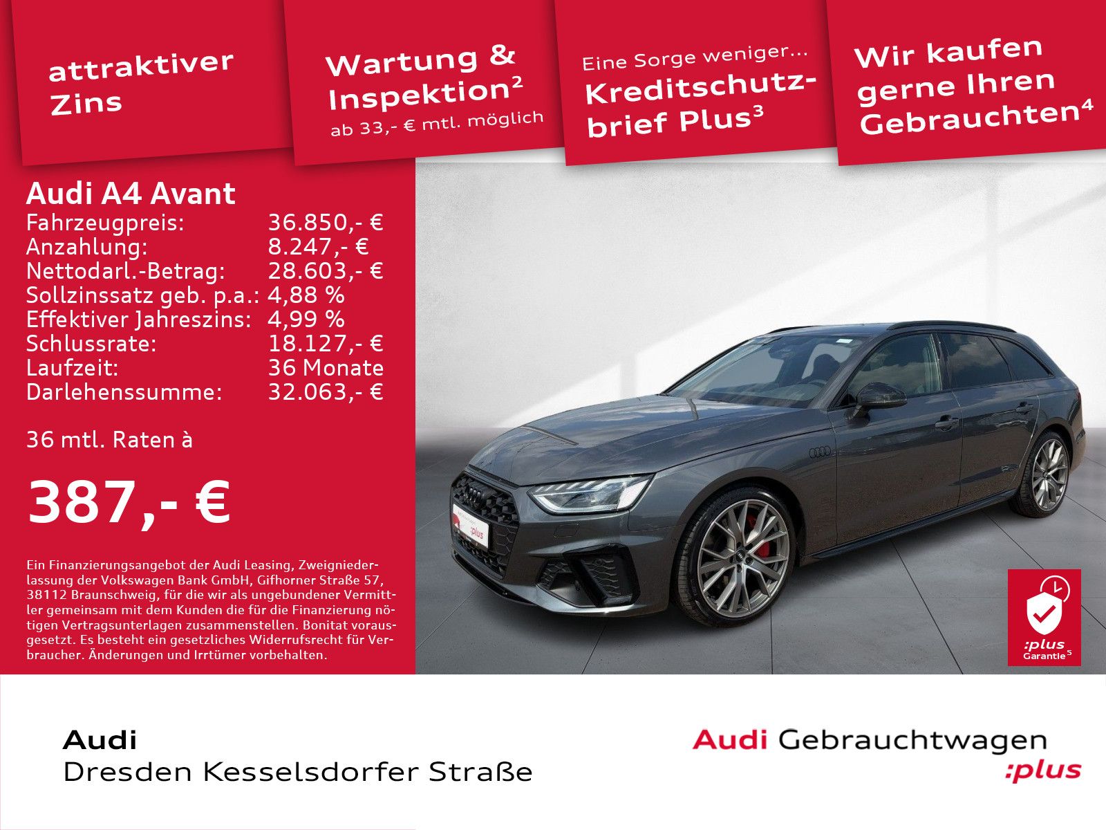 Audi A4 Avant 45 TFSI Q. S line edition - Samsaru's Car Outlet