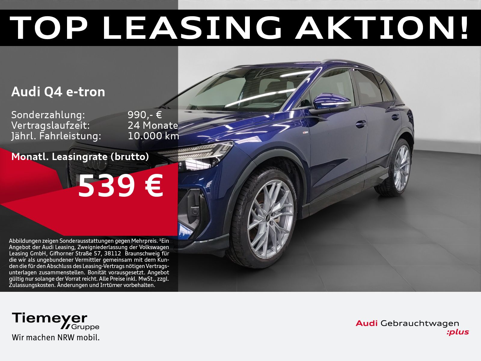Audi Q4 e-tron 55 Q S LINE LM21 LEDER AHK WÄRMEPUMPE