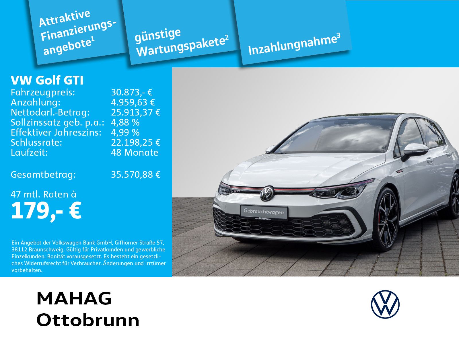 Volkswagen Golf VIII GTI 2.0 TSI Leder Pano IQ.Light Navi P