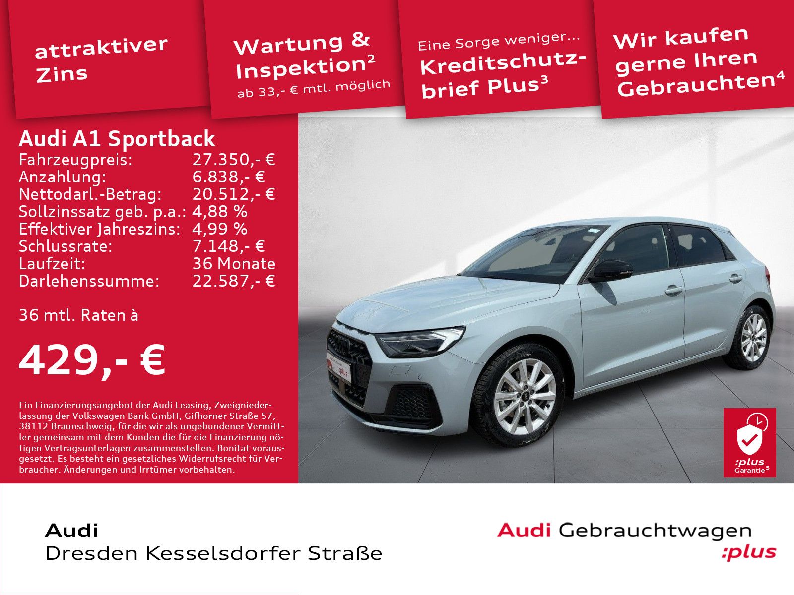 Audi A1 Sportback Advanced 30 TFSI S tronic - Samsaru's Car Outlet