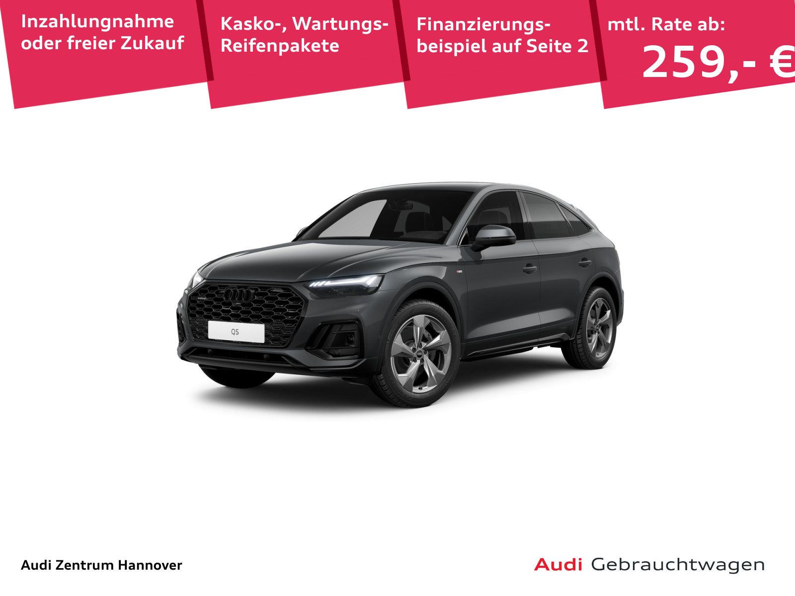 Audi Q5 Sportback S line 40 TDI quattro Matrix B&O Ka