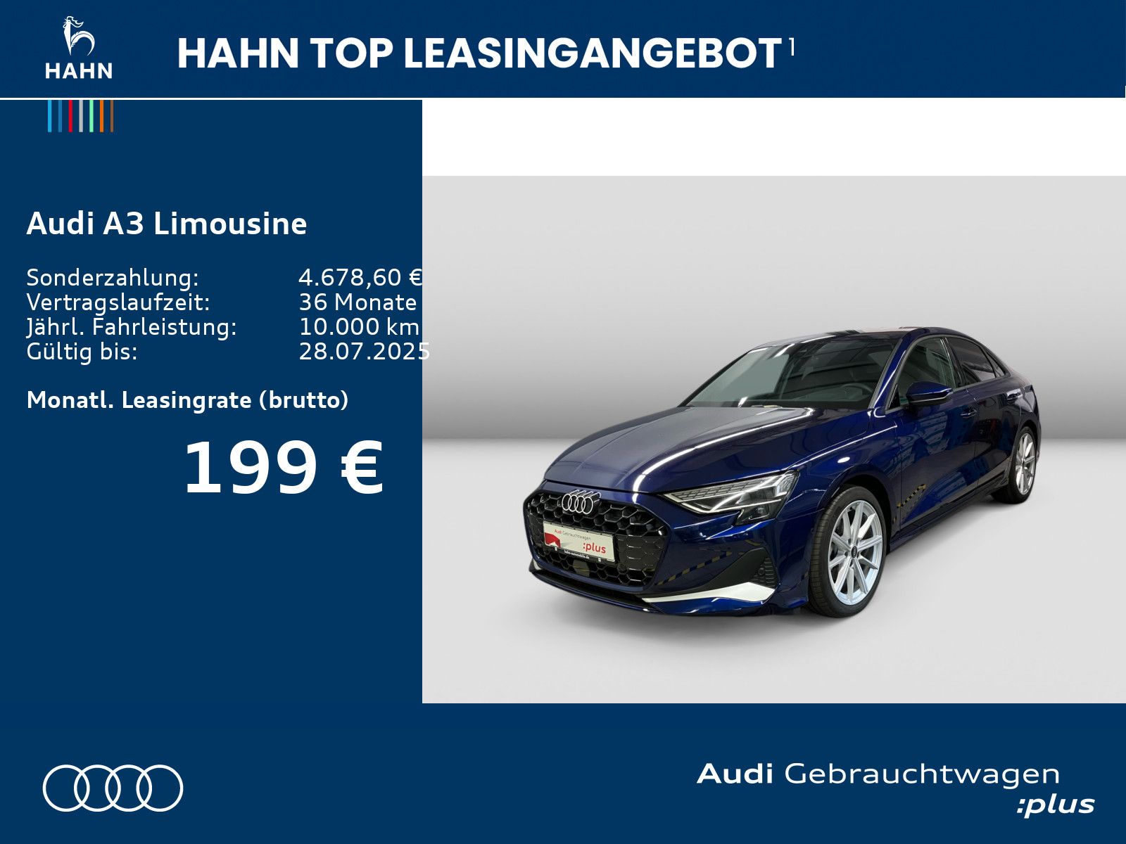 Audi A3 Limousine 35 TFSI advanced - Samsaru's Car Outlet