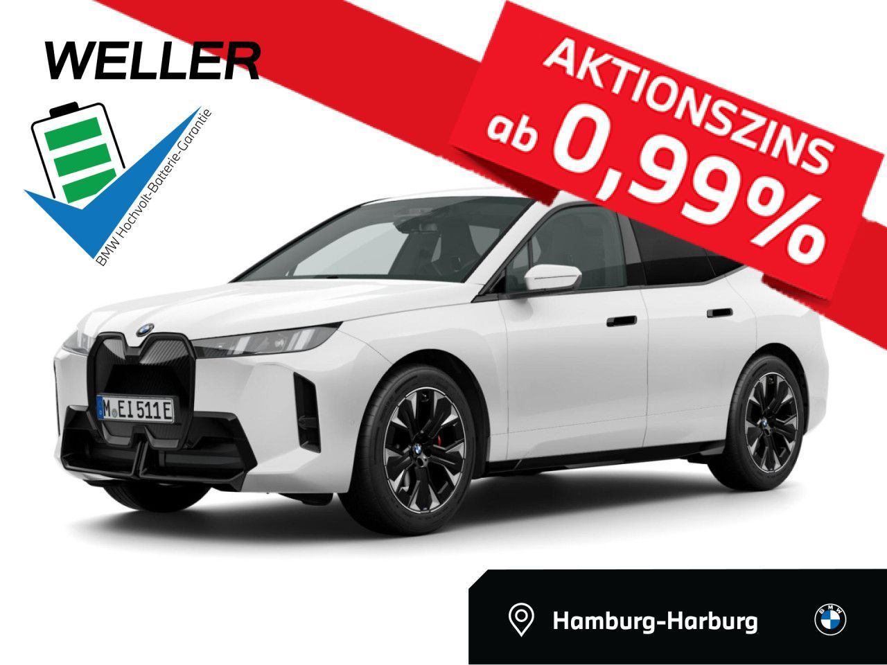BMW iX xDrive 45 M SPORT PRO AHK,B&W,Lea.o.Anz.598,-