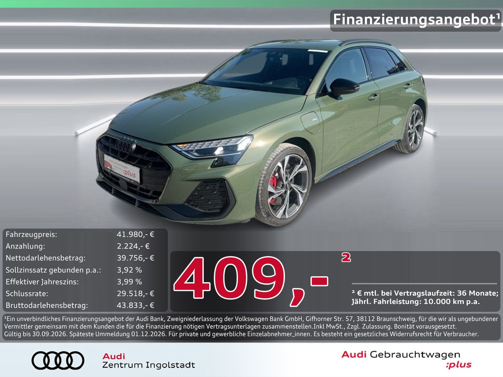Audi A3 Sportback 45 TFSI e S line MATRIX AHK KAMERA