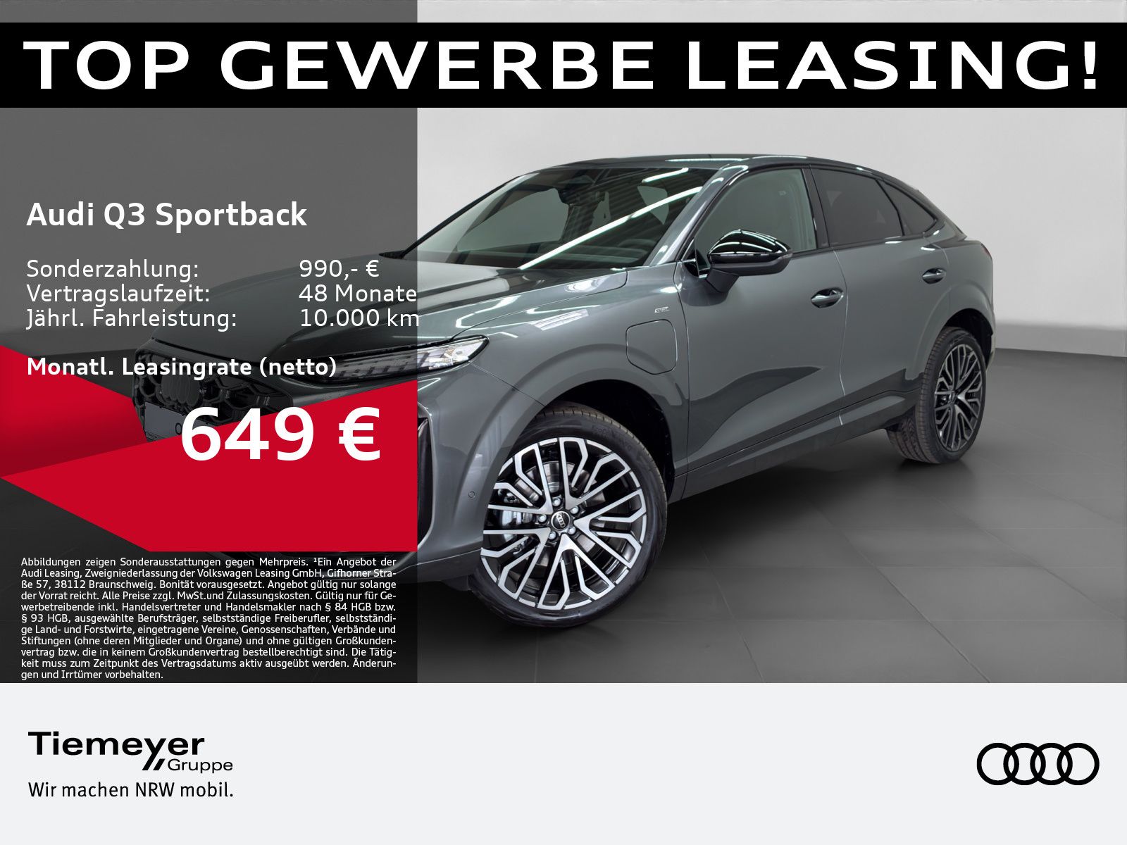 Audi Q3 Sportback eHybrid 2x S LINE AHK VIRTUAL+ KAME