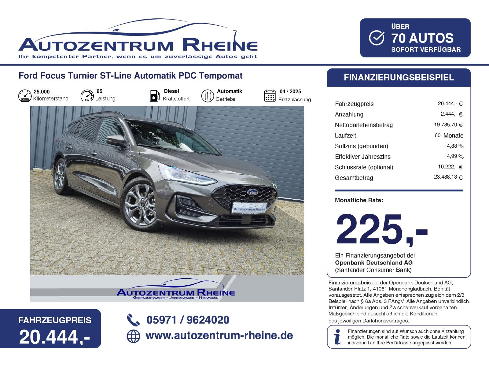 Ford Focus Turnier ST-Line Kamera Keyless Automat ACC