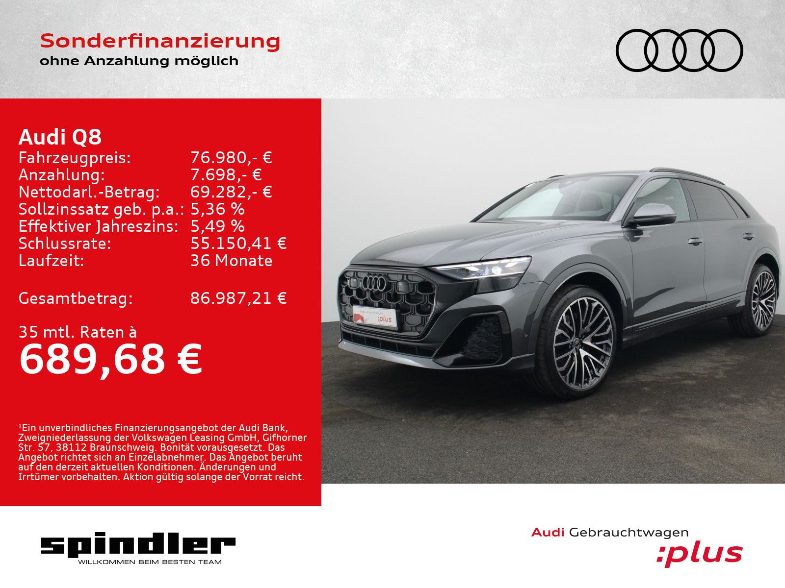Audi Q8 S-Line 50TDI quattro / Pano, Matrix, AHK, B&O