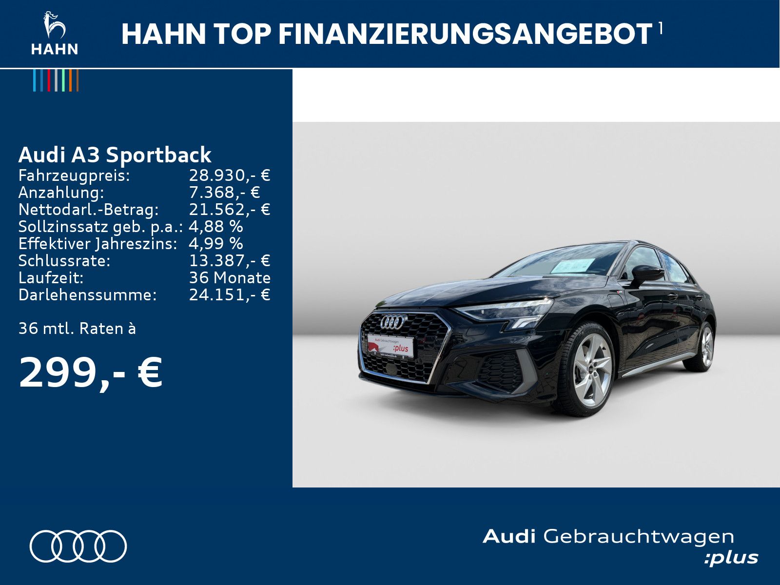 Audi A3 Sportback 40 TFSIe S tronic S line - Samsaru's Car Outlet