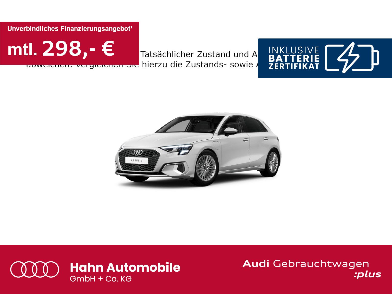 Audi A3 Sportback 40 TFSIe advanced - Samsaru's Car Outlet
