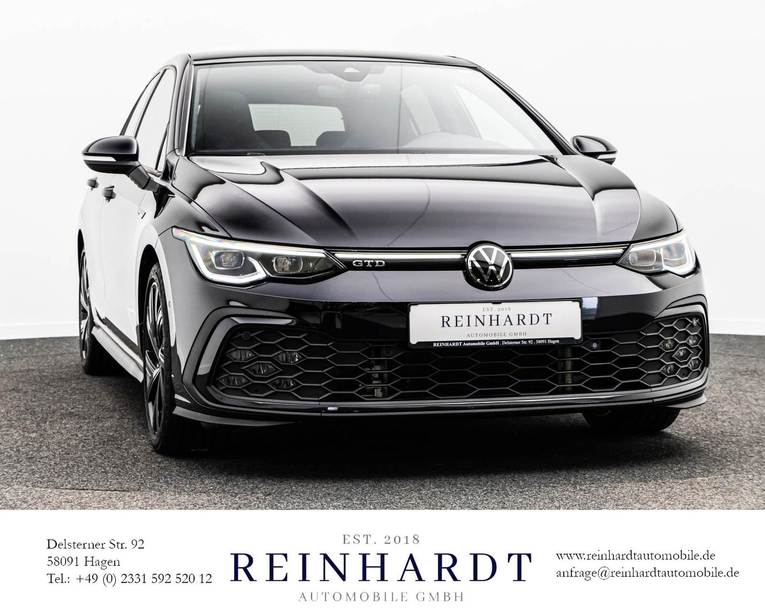 Volkswagen GOLF GTD ALL-BLACK ACC/PANO/SIDE/H&K/AHK/KAMERA