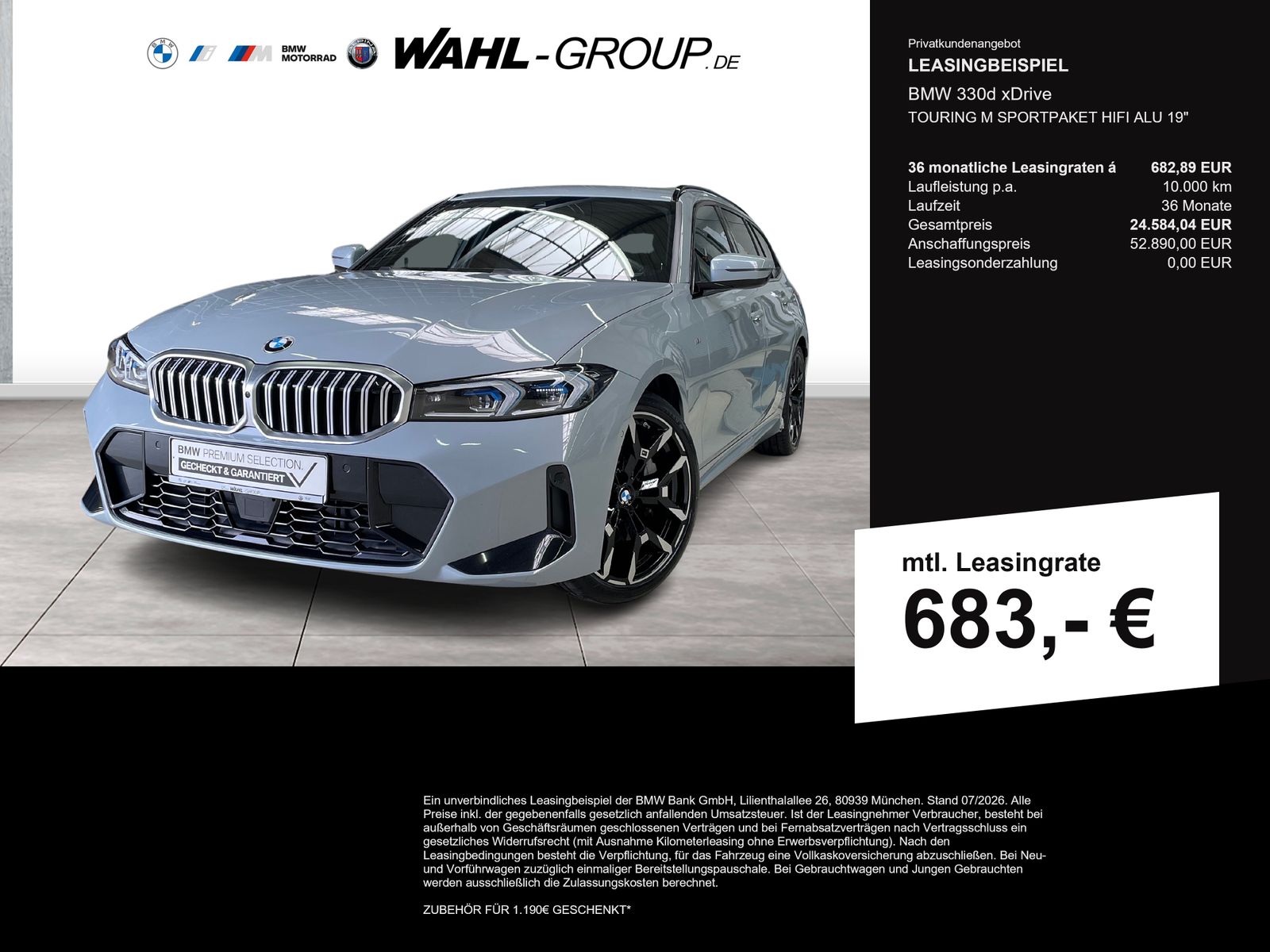 BMW 330d xDrive TOURING M SPORTPAKET HIFI ALU 19"