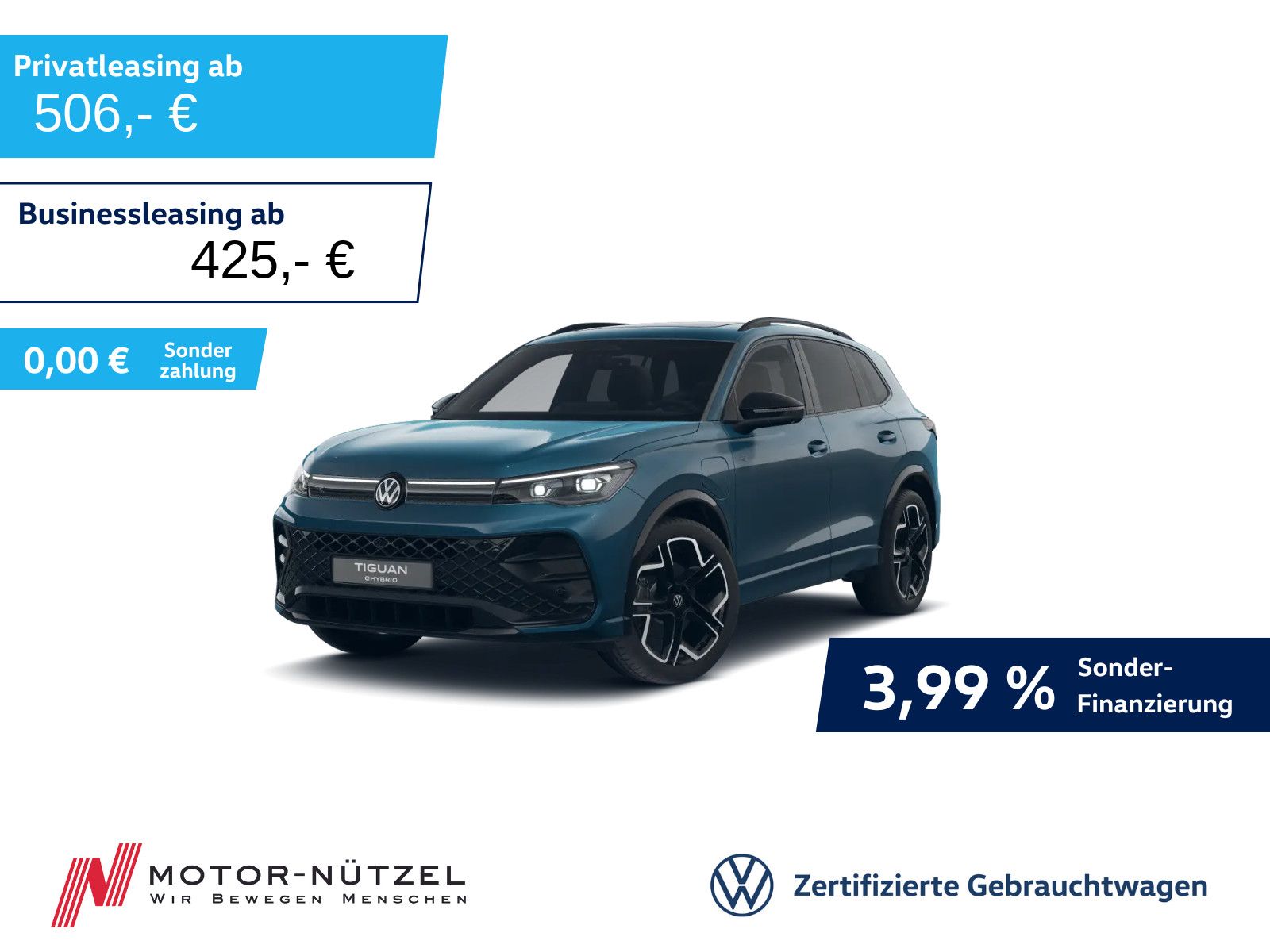 Volkswagen Tiguan 1.5 eHybrid R-LINE BLACK 5JG+AHK+PANO+HuD