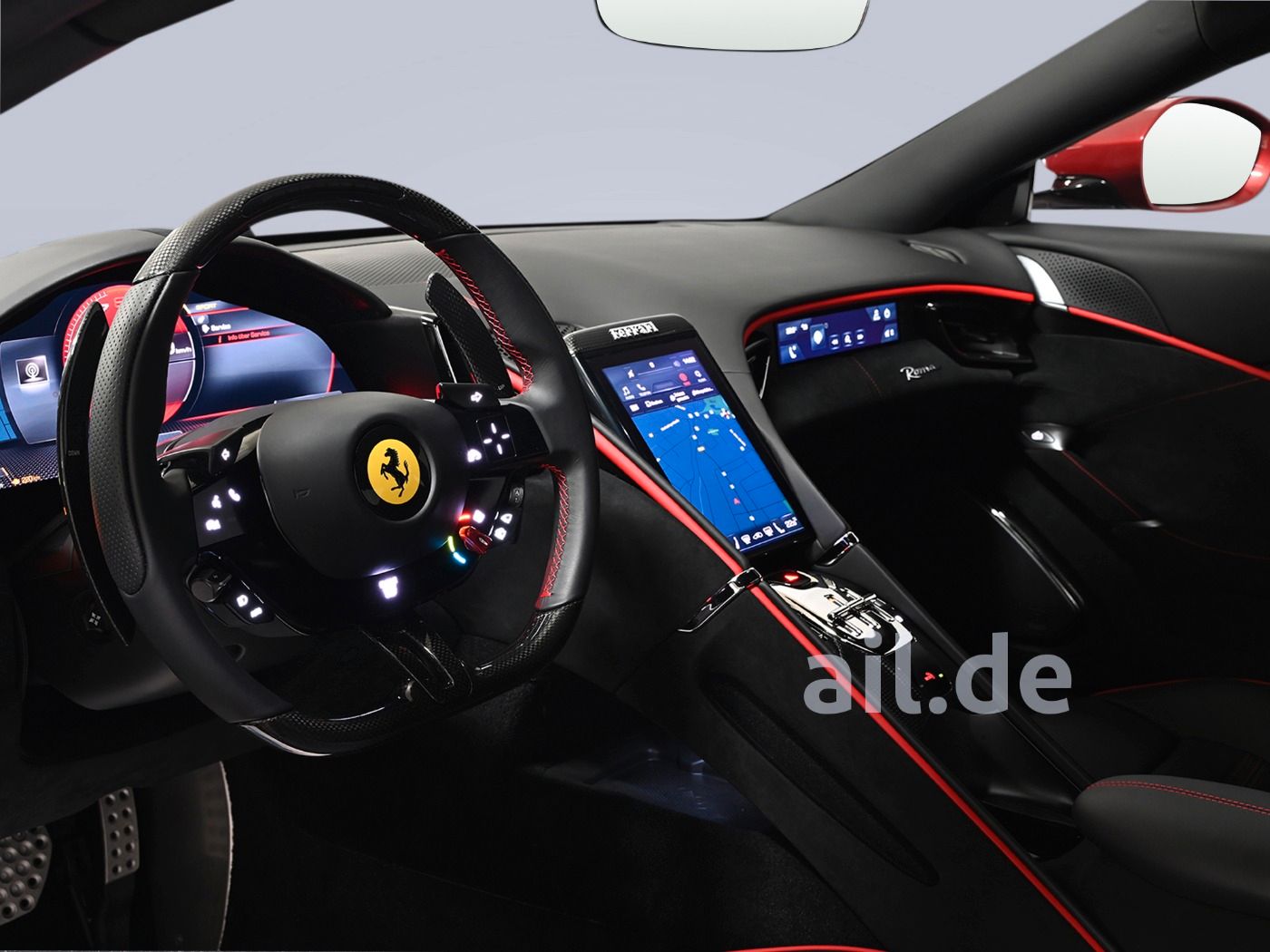 Ferrari Roma Rosso Fiorano CarbonPaket AppleCarplay