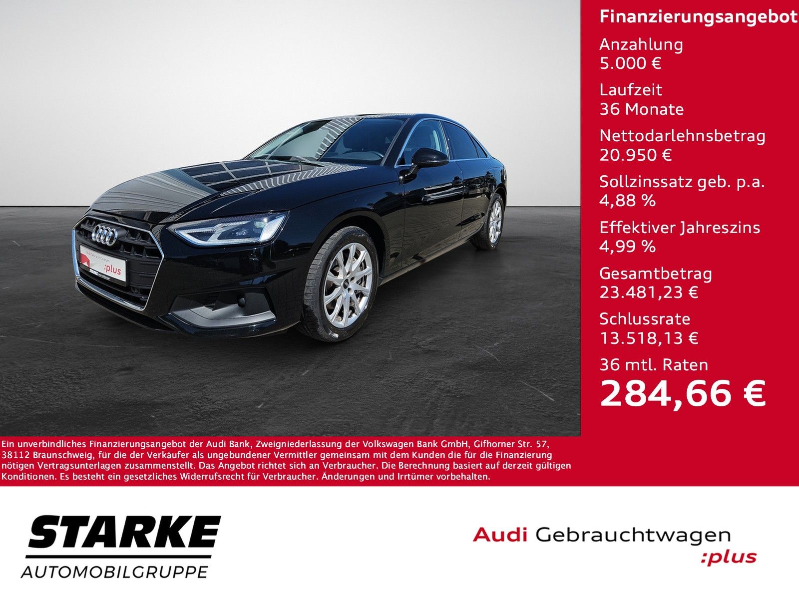 Audi A4 Limousine 40 TDI S tronic - Samsaru's Car Outlet
