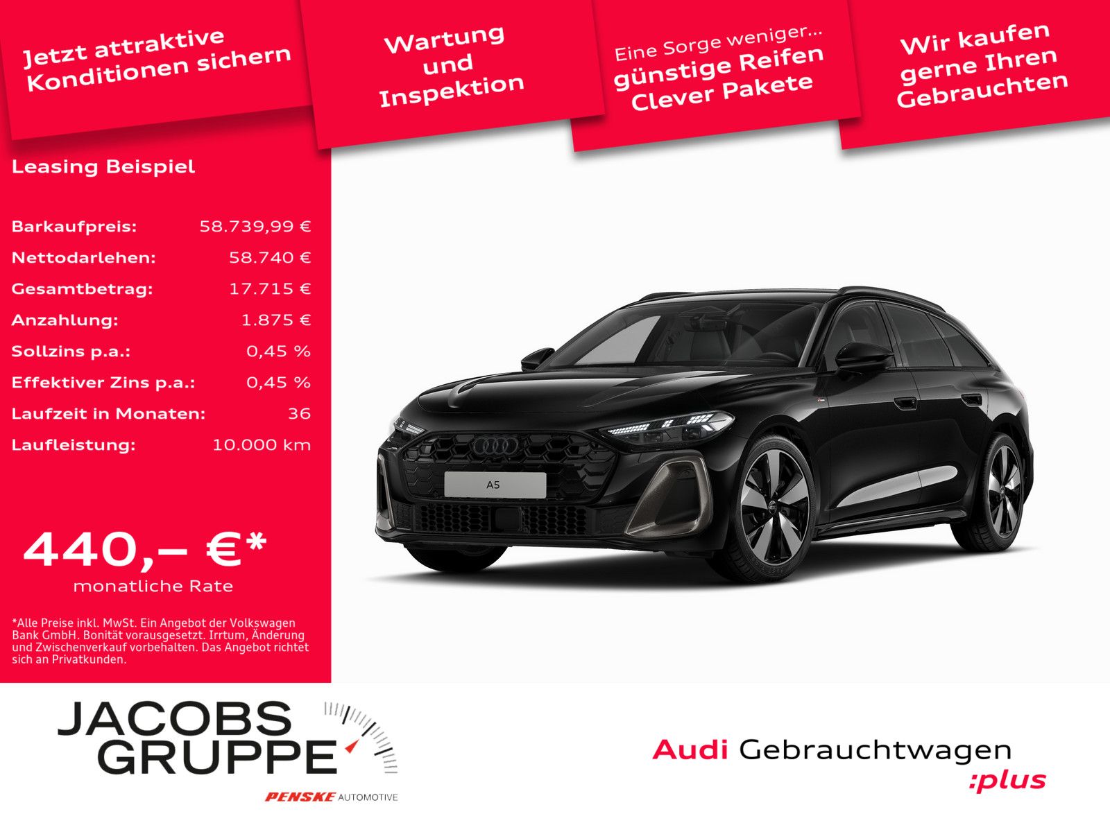 Audi A5 Avant TFSI S line AHK/ACC/Matrix edition one