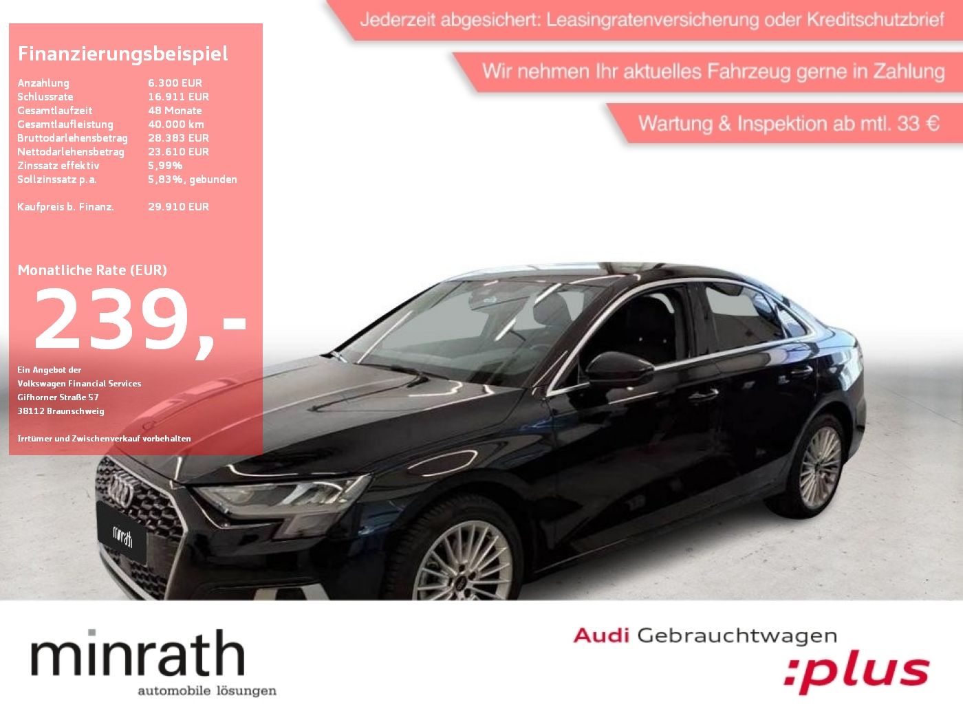 Audi A3 Limousine 35 TFSI MHEV advanced APP+DAB