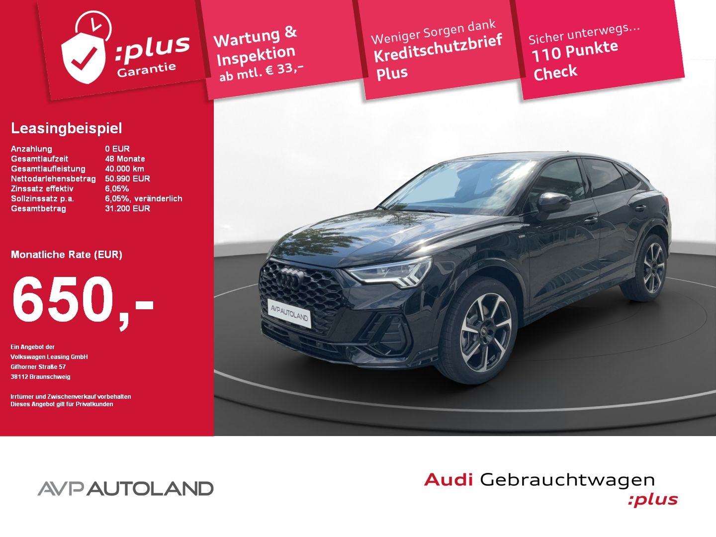 Audi Q3 Sportback 40 TDI quattro S line - Samsaru's Car Outlet