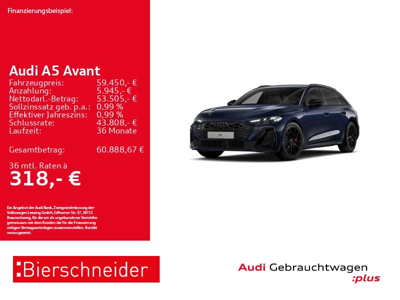 Audi A5 Avant e-hybrid qu S-Line AHK MATRIX HuD B&O
