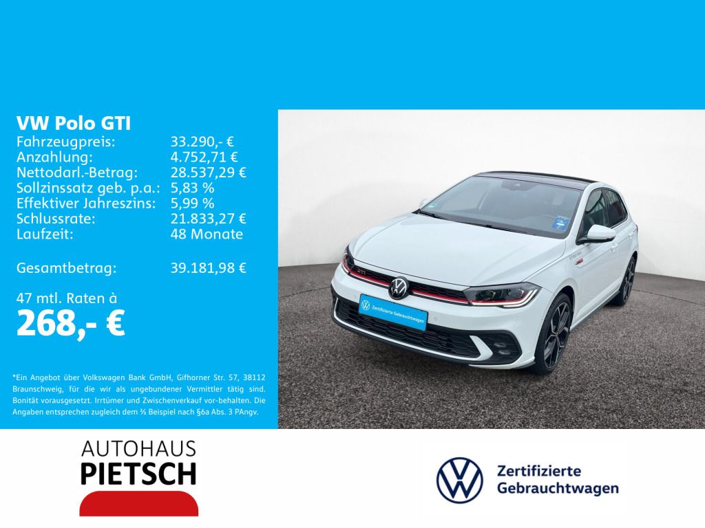 Volkswagen Polo GTI 2.0 TSI DSG Pano 18" Keyless