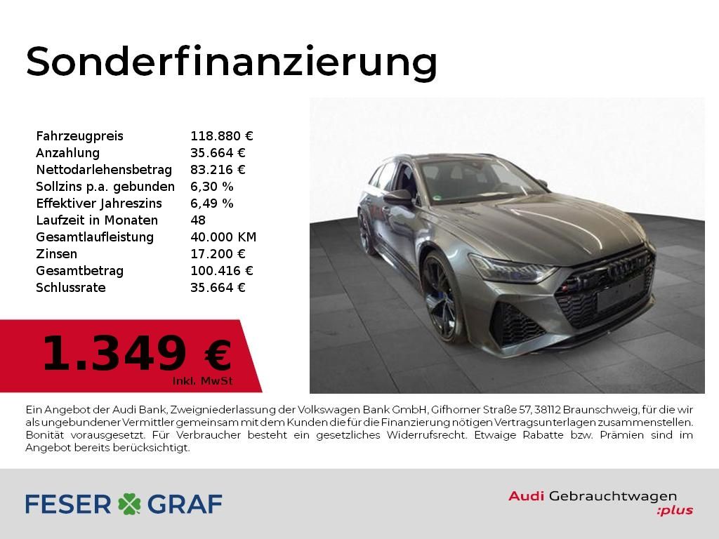 Audi RS6 Avant perfor Keramik,Pano,Standhzg,HUD,Kamer