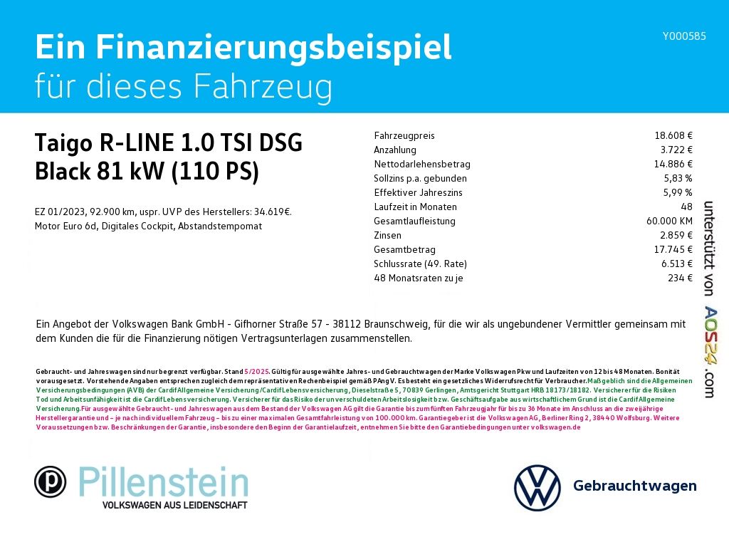 Volkswagen Taigo R-LINE 1.0 TSI DSG Black - Samsaru's Car Outlet