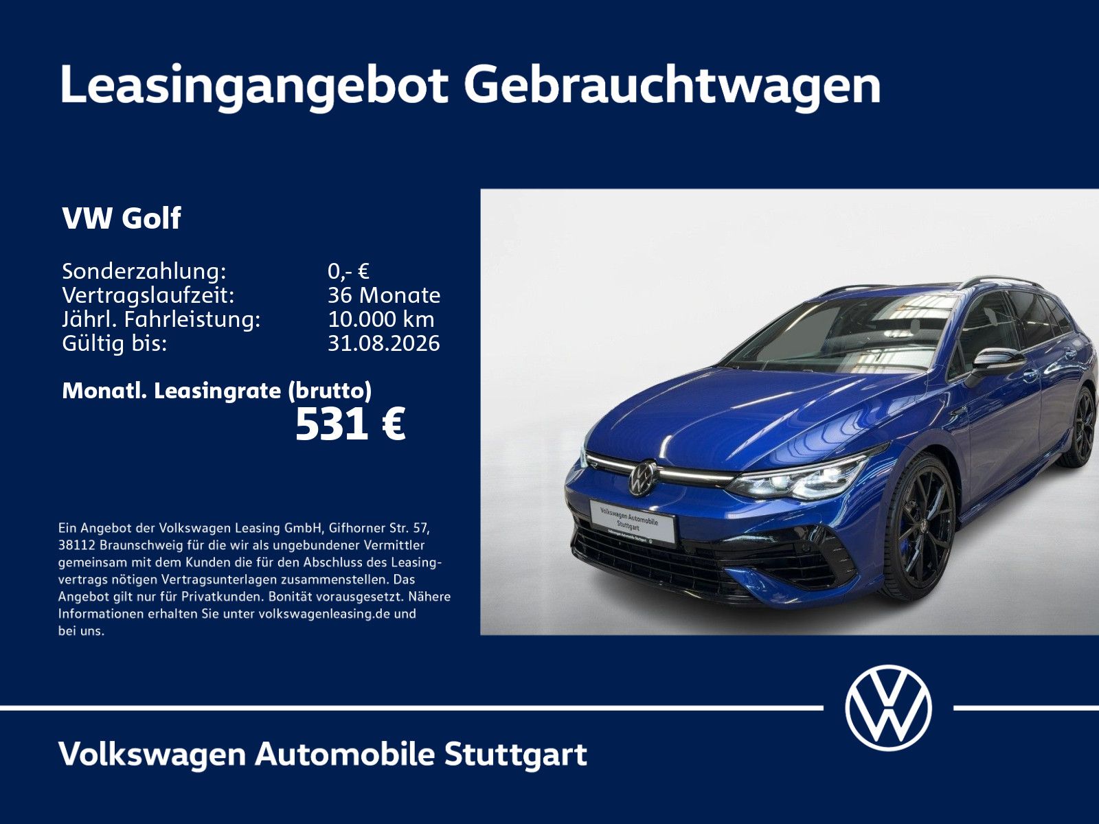 Volkswagen Golf 8 Variant R DSG Navi Kamera P-Dach