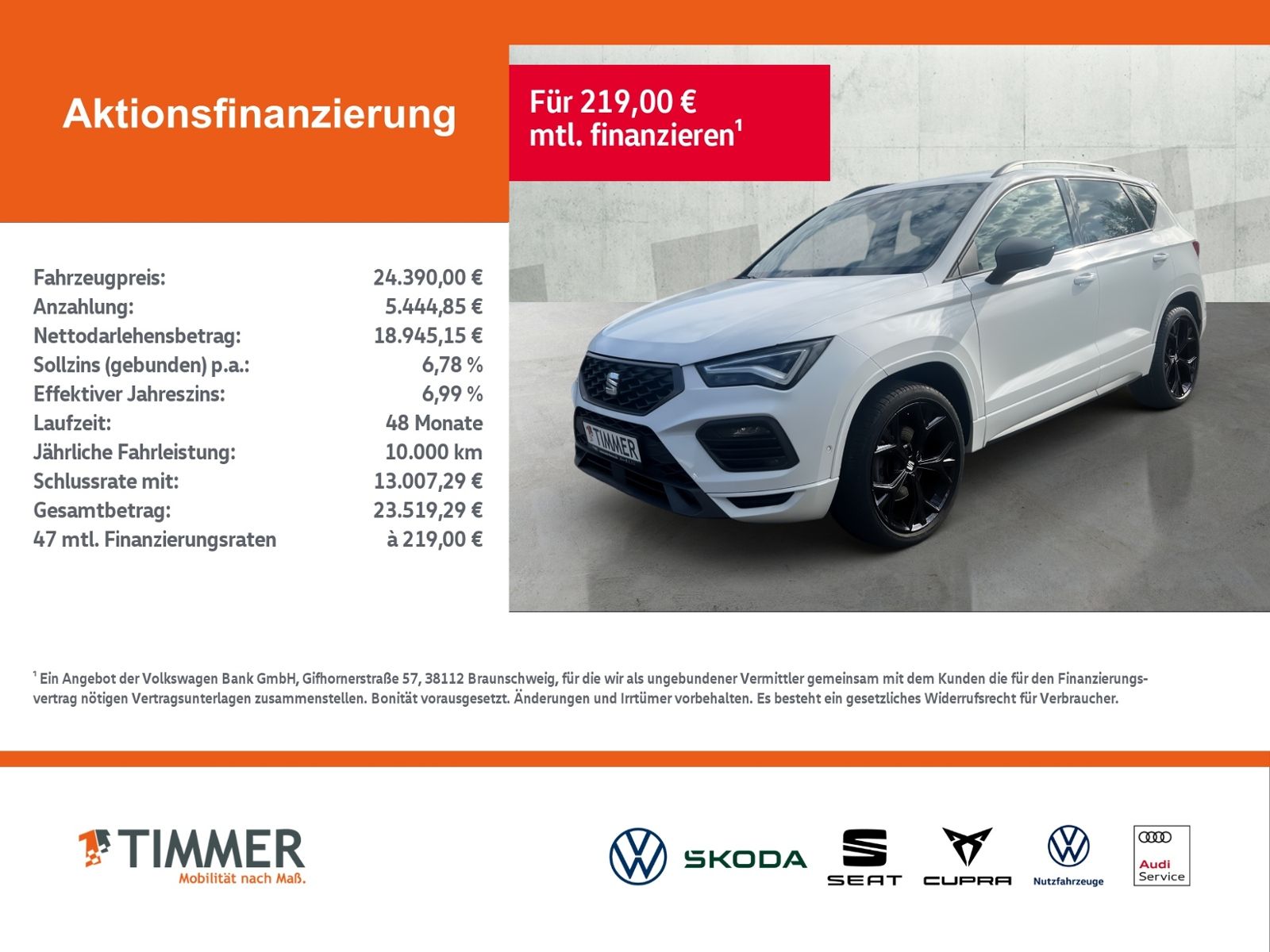 Seat Ateca FR 1.5TSI 110kW (150PS)*DSG*AHK*PANO*NAVI*