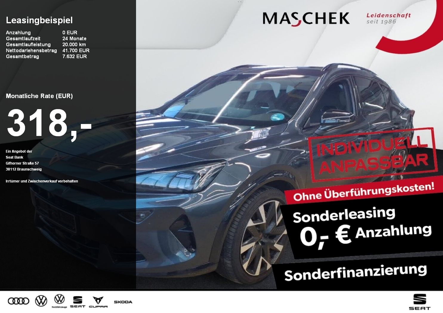Cupra Formentor VZ 2.0 TSI Sonderleasing! AHK Panorama
