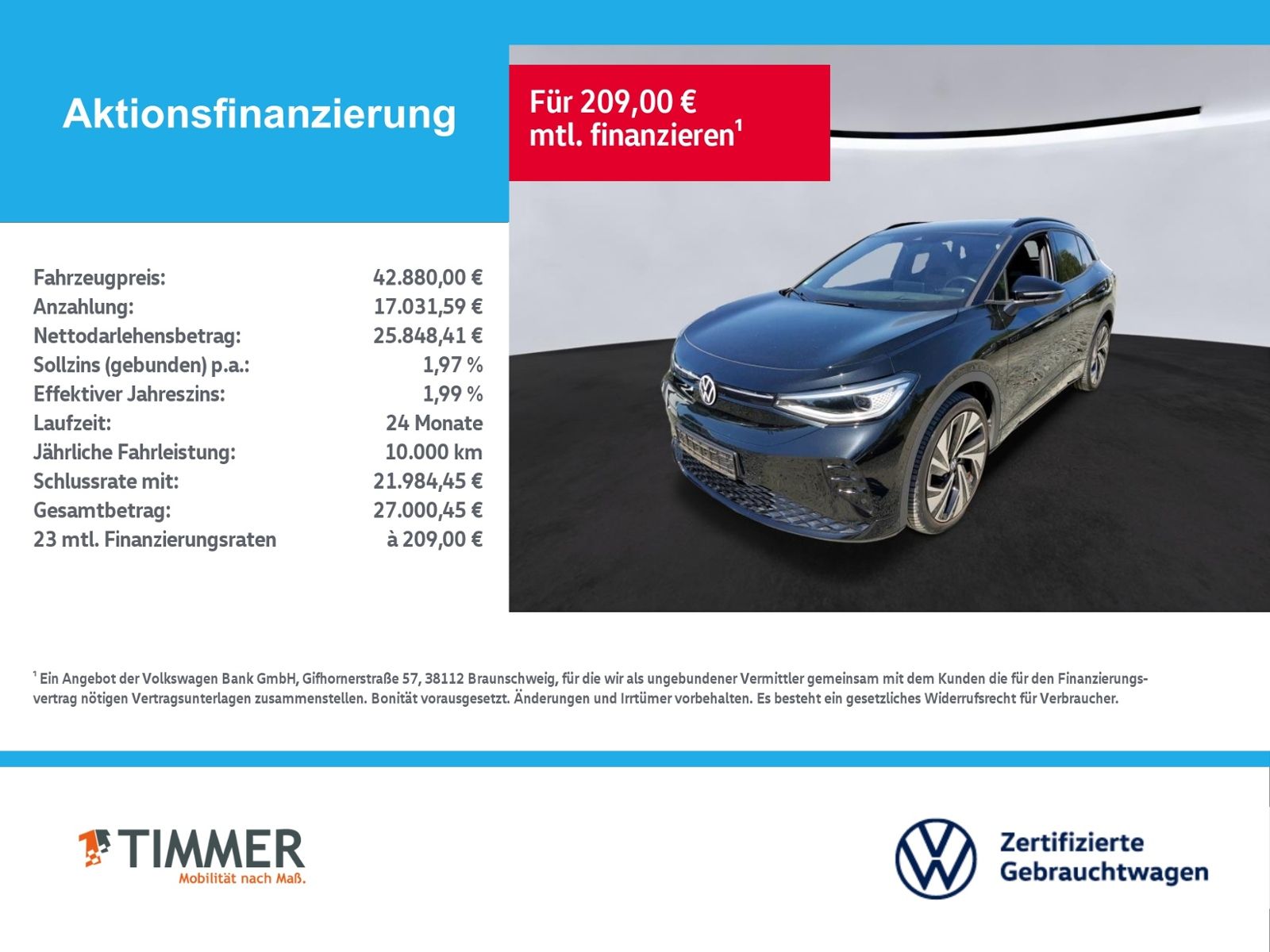 Volkswagen ID.4 GTX 4M 82 kWh +WÄPU +AHK +360° +PANO +SOUND