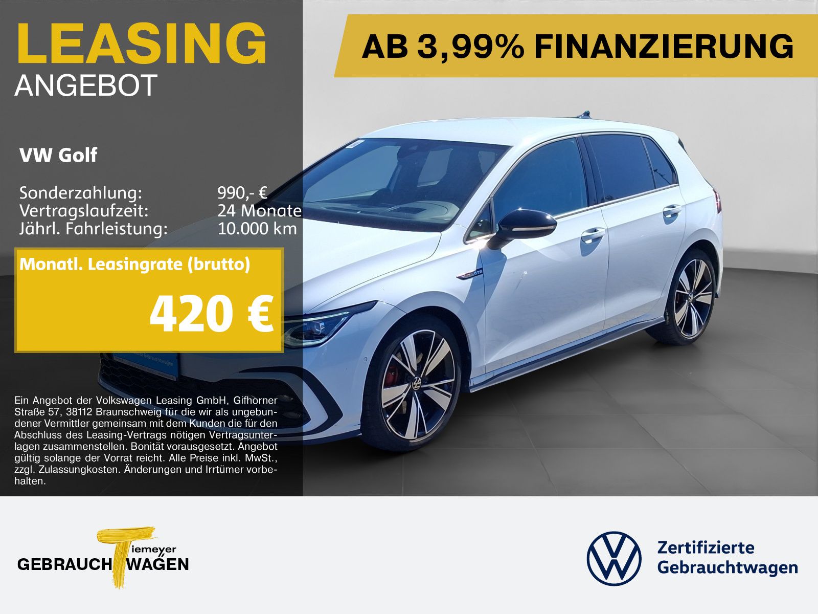 Volkswagen Golf GTD BLACK LEDER ST.HEIZ LM18
