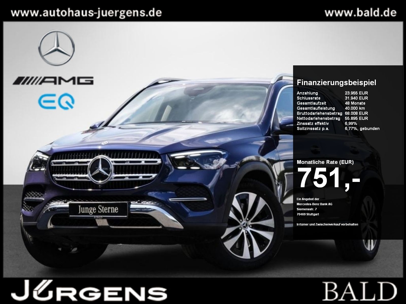 Mercedes-Benz GLE 450 4MATIC +MBUX+Wide+Burm+AHK+360+MBeam+HUD