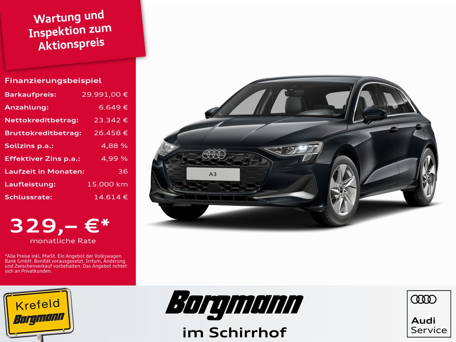 Audi A3 Sportback 30 TFSI advanced ACC KAMERA SHZ PDC