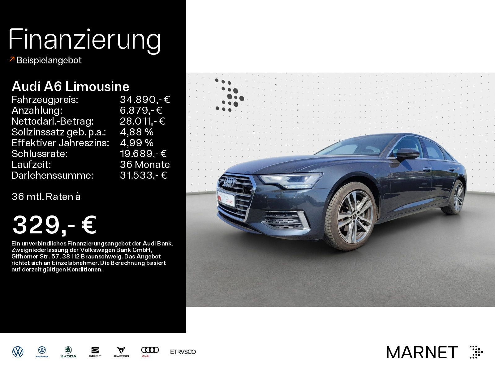 Audi A6 Limousine 45 TFSI design S line - Samsaru's Car Outlet
