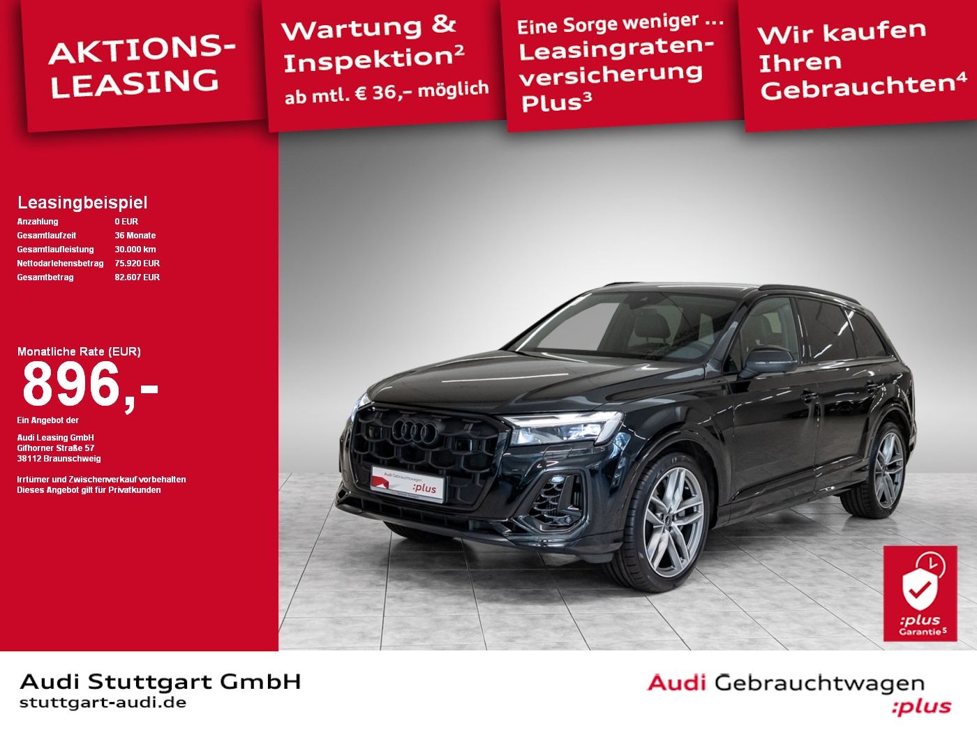 Audi Q7 SUV TFSI e S line 55 TFSI e quattro tiptronic