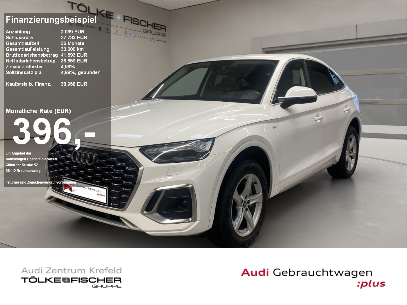 Audi Q5 Sportback 40 2.0 TDI quattro S-Line Pano ACC