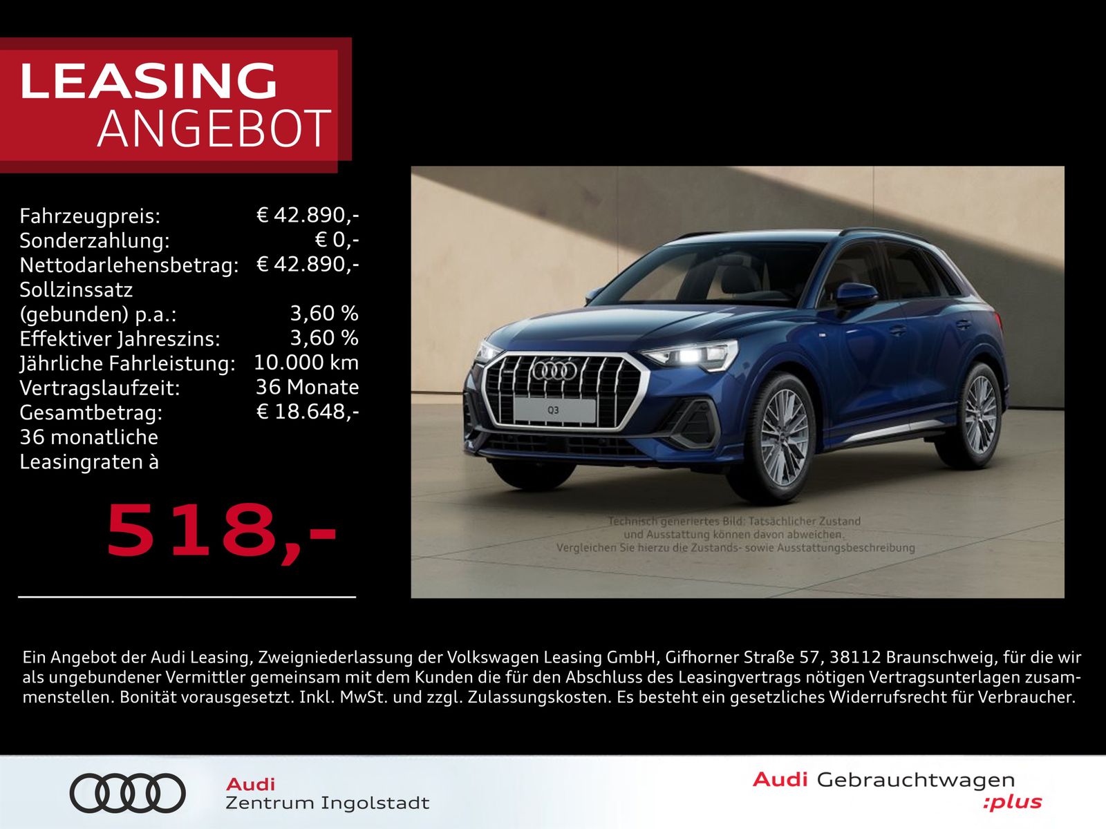Audi Q3 40 TDI quattro S line - Samsaru's Car Outlet