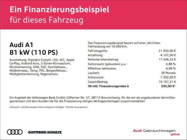 Audi A1 Sportback 30 TFSI S tronic