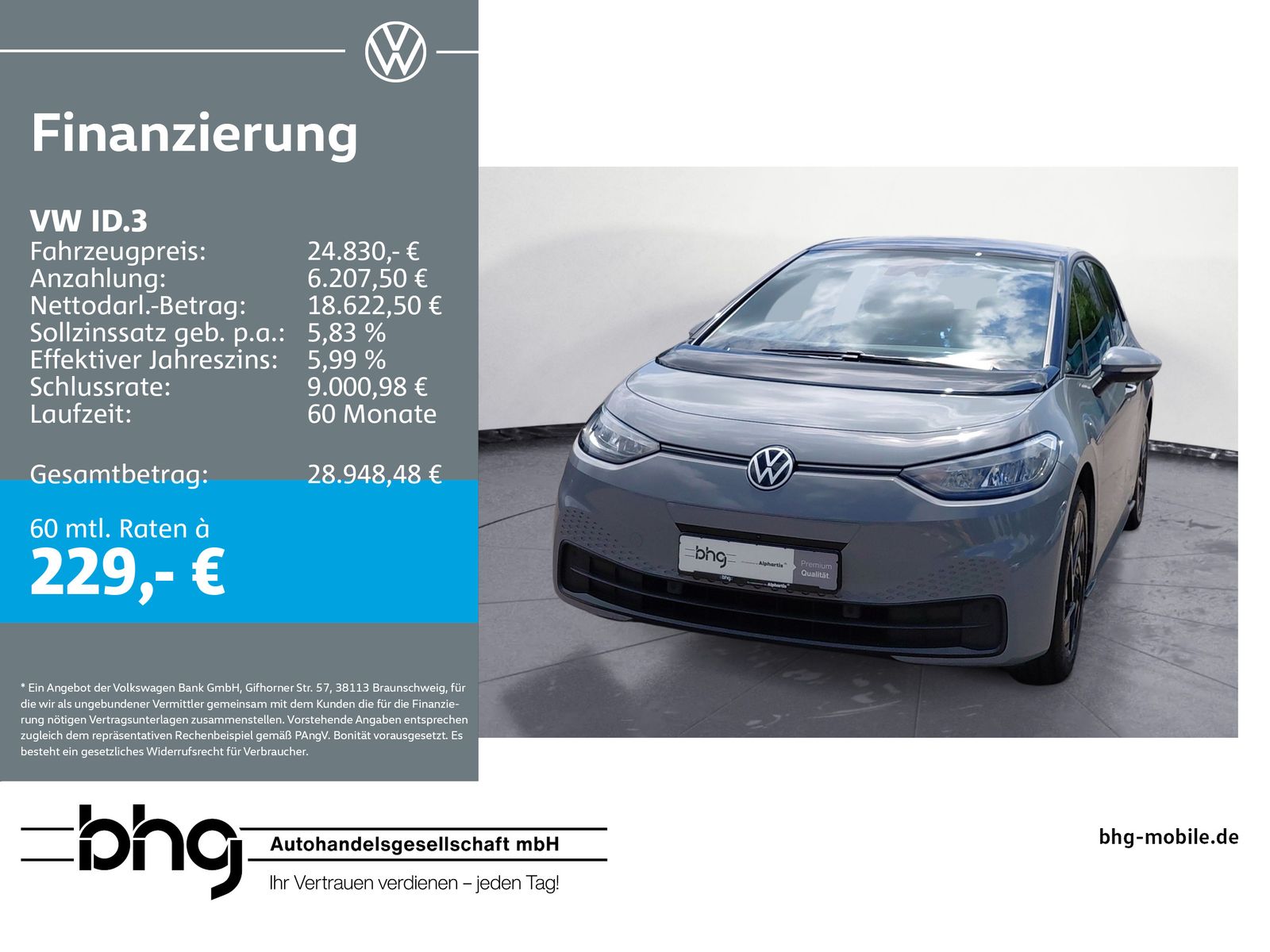 Volkswagen ID.3 Pro Performance h Autom.