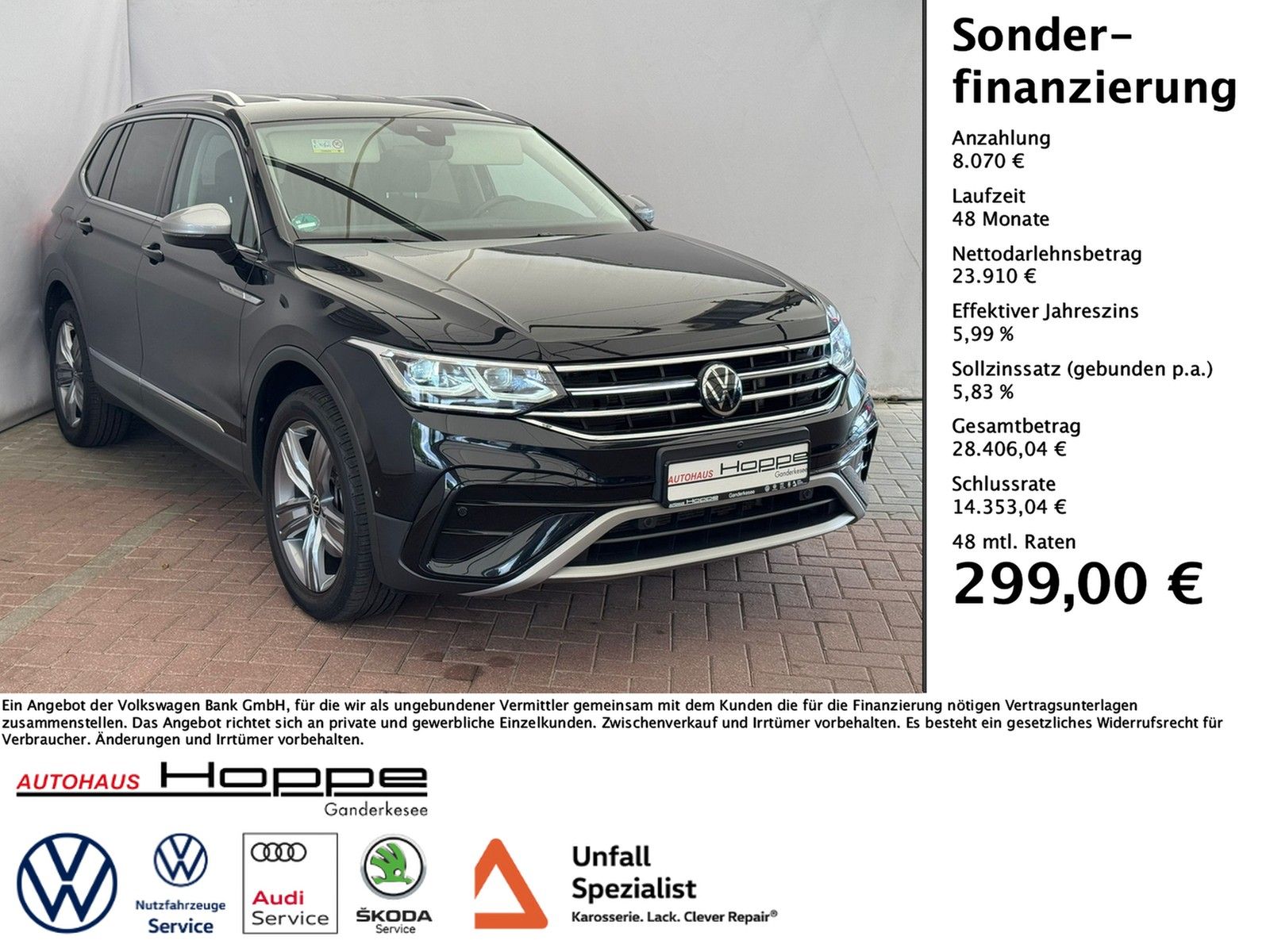 Volkswagen Tiguan Allspace Elegance 2.0 TDI DSG+4M+AHK+360°