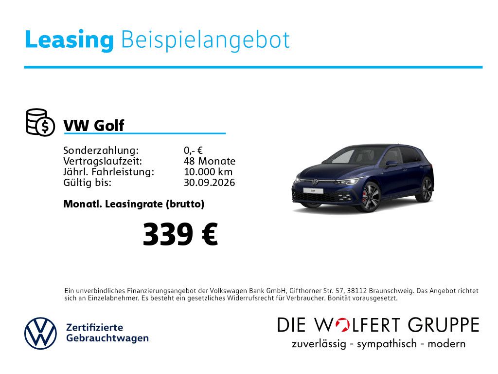 Volkswagen Golf GTD 2.0 TDI DSG HK PANO AHK RFK ACC