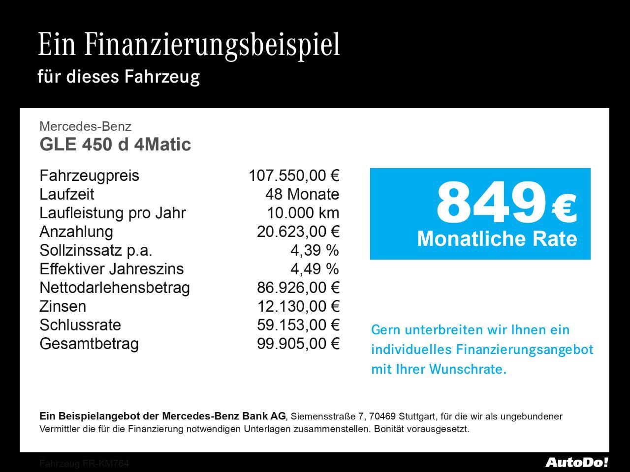 Mercedes-Benz GLE 450 d 4Matic AMG+HUD+AHK+PANO+BURMEST+360°