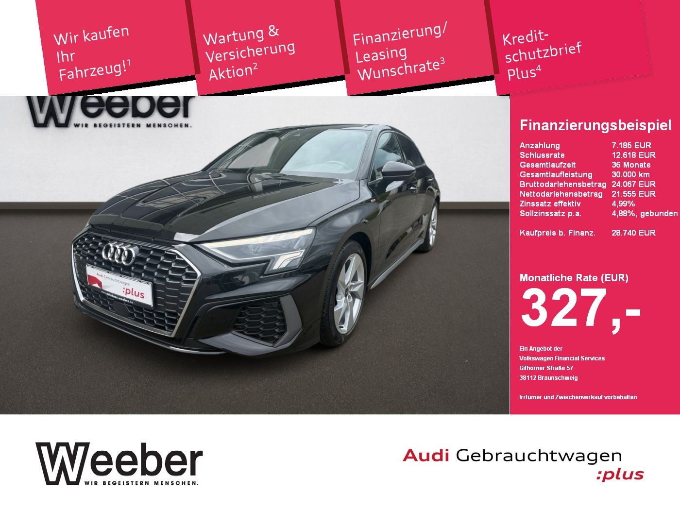 Audi A3 Sportback quattro S-Line - Samsaru's Car Outlet