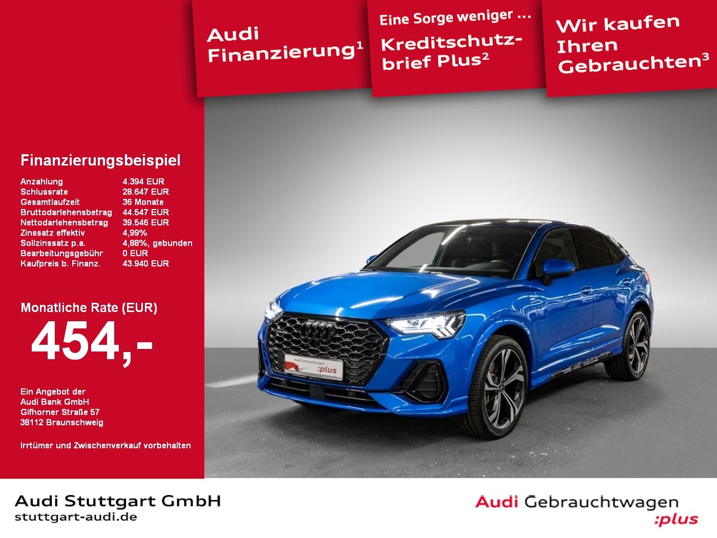 Audi Q3 Sportback 45 TFSI q S line Edition - Samsaru's Car Outlet