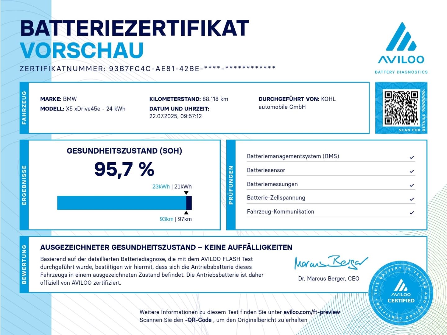 BMW X5 45e M Sport Soft Close Luftfederung  Aktive S