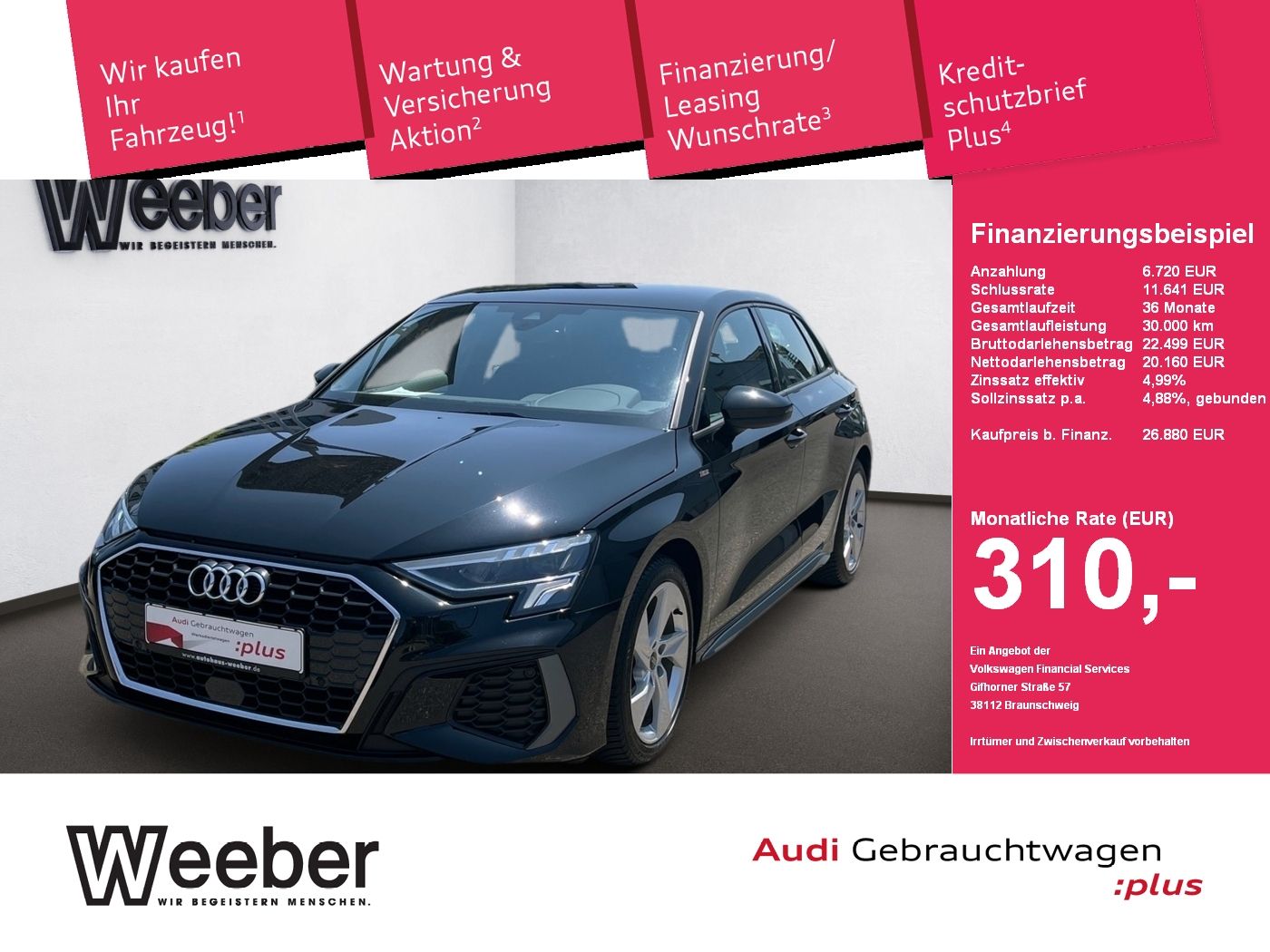 Audi A3 Sportback S line - Samsaru's Car Outlet