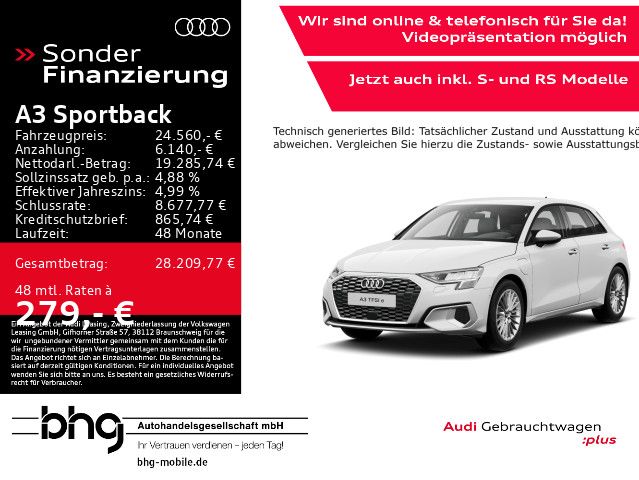 Audi A3 Sportback 40 TFSIe S-tronic advanced Business