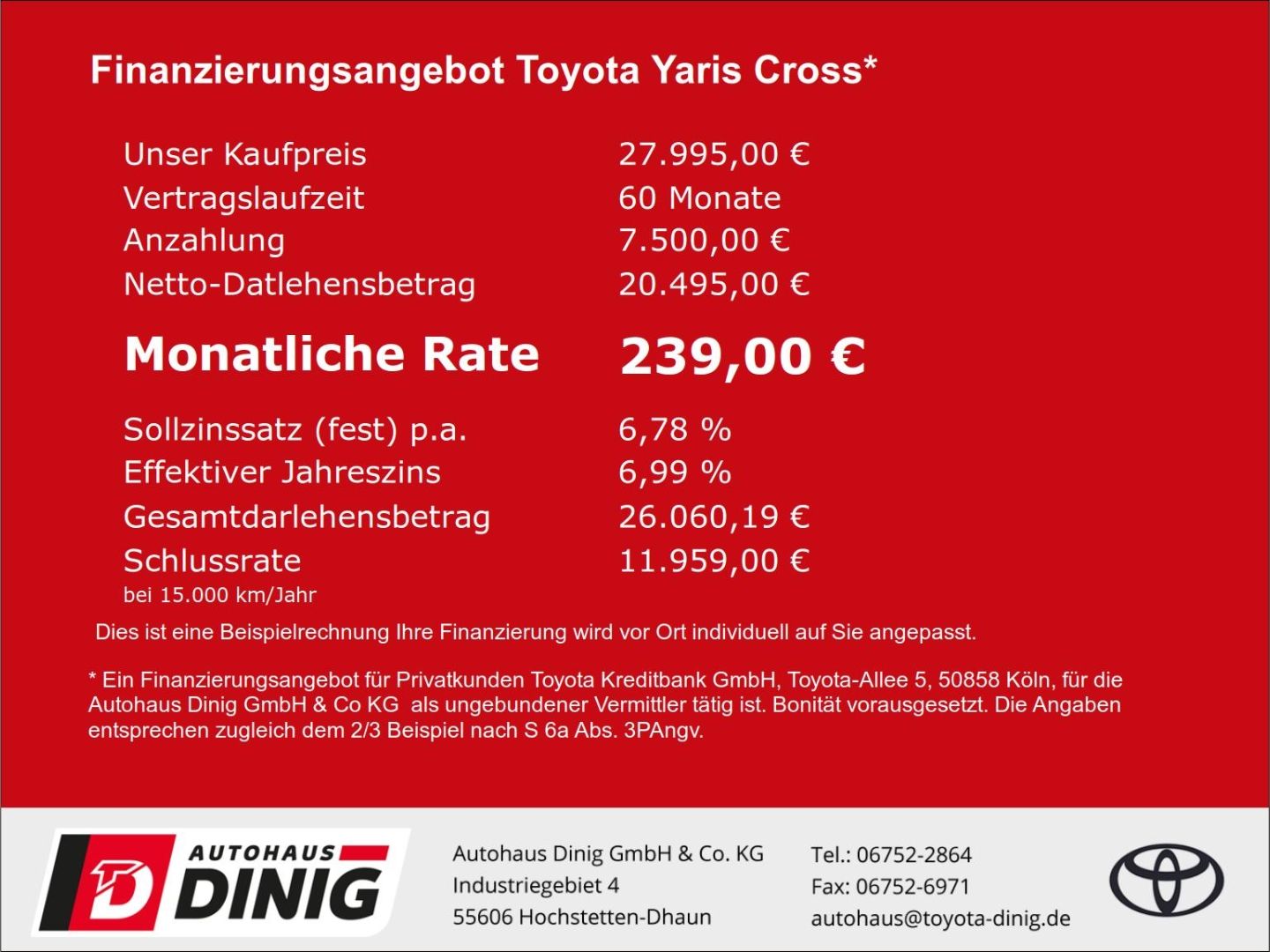 Toyota Yaris Cross Hybrid FWD 1.5 Klimaautom. Navi LED