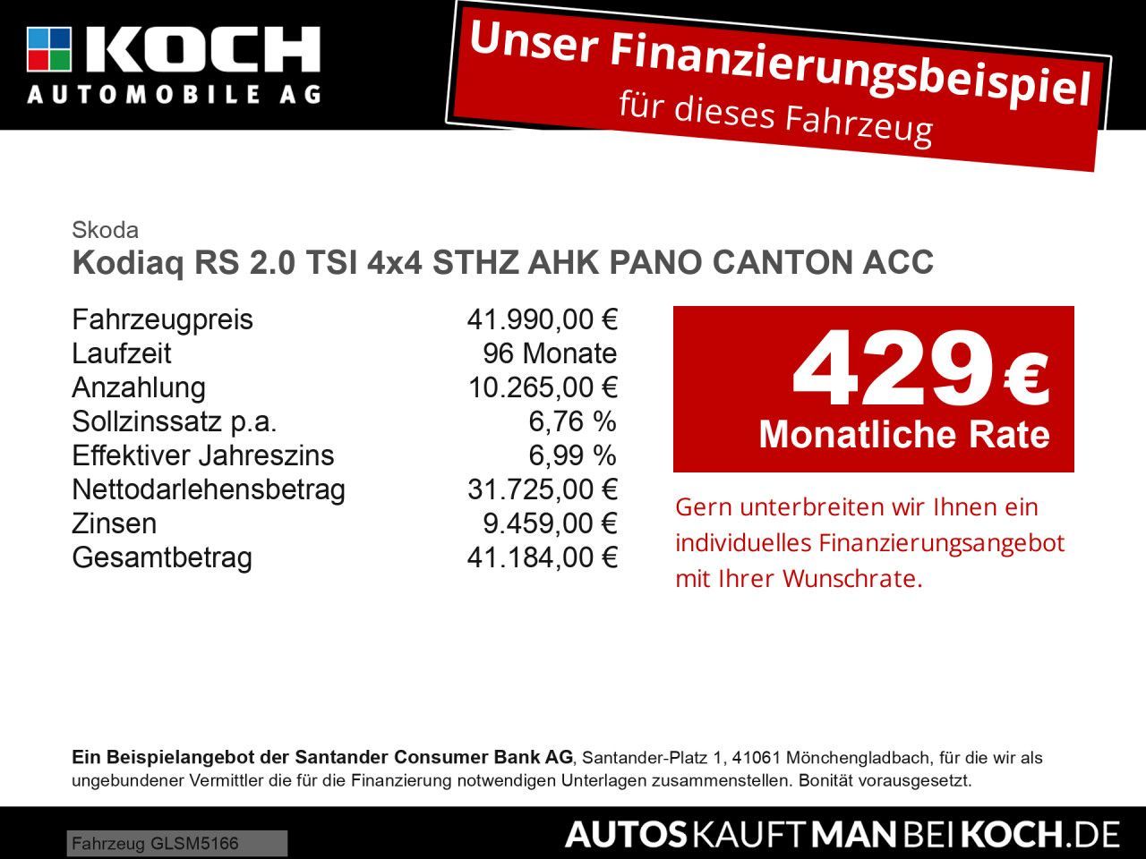 Skoda Kodiaq RS 2.0 TSI 4x4 STHZ AHK PANO CANTON ACC