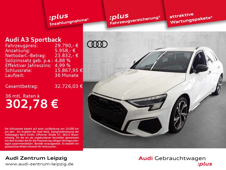 Audi A3 Sportback 45 TFSIe S line *Matrix*AHK*