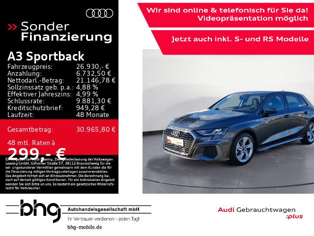 Audi A3 Sportback 35TDI S tronic S line AHK ACCadapt.